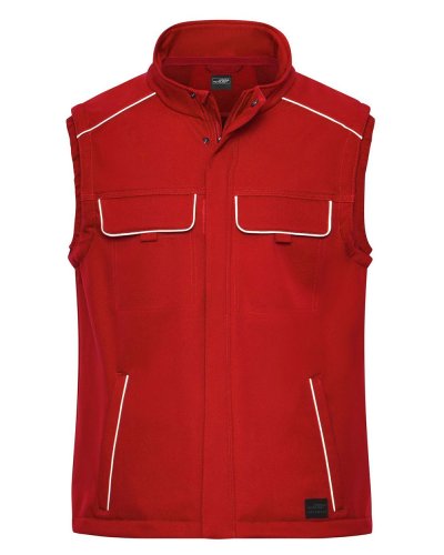 Workwear Softshell Vest - Solid Red