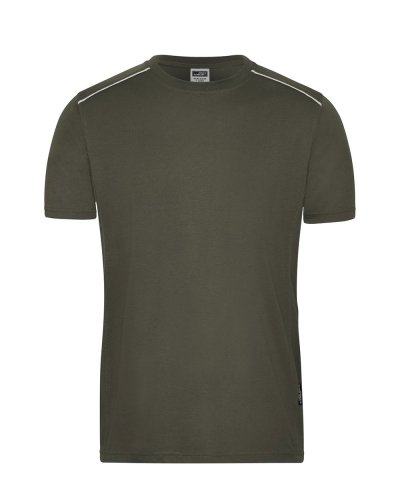 Men's Workwear T-Shirt - Solid Olive