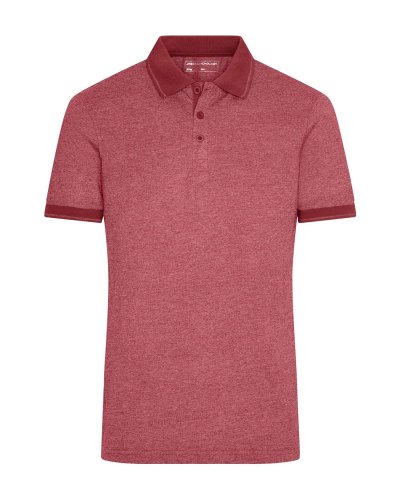 Men's Heather Polo Wine Melange/Wine