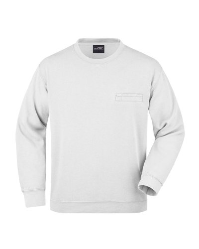 Men's Round Sweat Pocket White