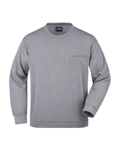 Men's Round Sweat Pocket Grey Heather