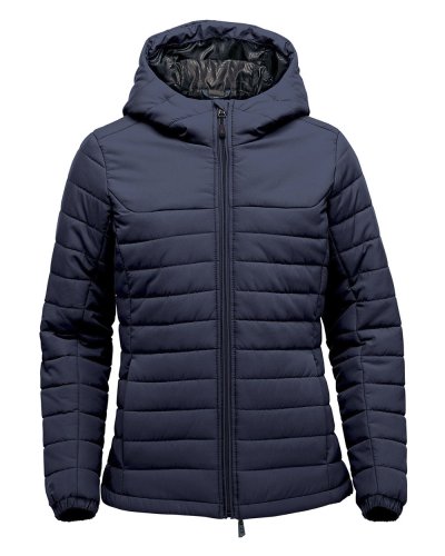 Giacca Donna Nautilus trapuntata con cappuccio Navy