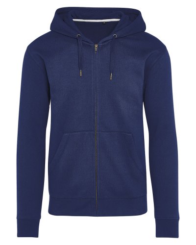Felpa zip e cappuccio senza etichetta Signature Navy