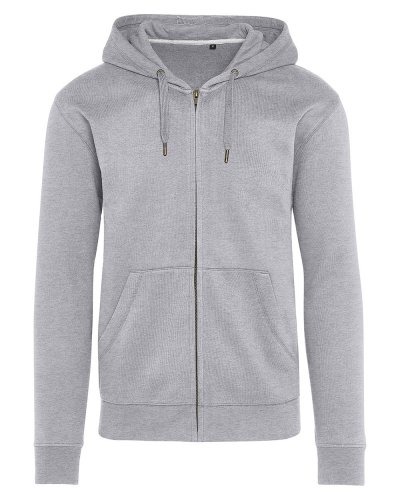 Felpa zip e cappuccio senza etichetta Signature Light Oxford