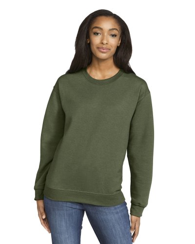 Felpa in pile Softstyle Military Green