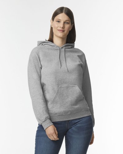 Felpa con cappuccio in pile Softstyle Sport Grey