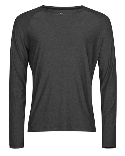 T-shirt maniche lunghe CoolDry Black Melange