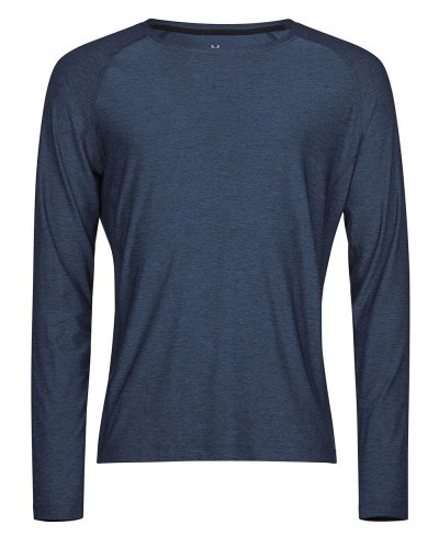 T-shirt maniche lunghe CoolDry Navy Melange
