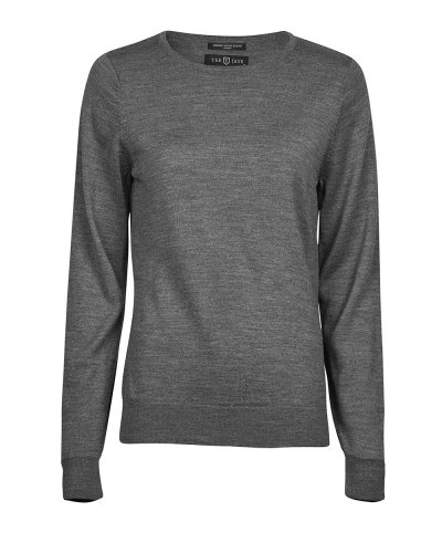 Maglioncino donna girocollo Grey Melange