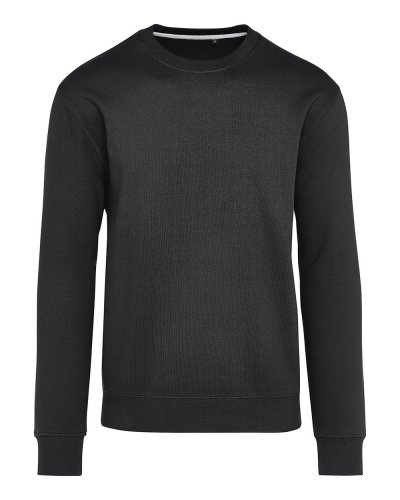 Felpa girocollo senza etichetta Signature Dark Black