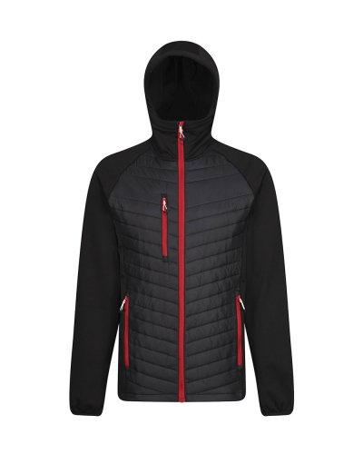 Giacca Uomo Navigate Thermal Hooded Black/Classic Red