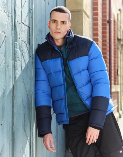 Giacca Vintage Puffer Seal Grey/Black