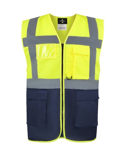 Gilet di sicurezza esecutivo "Hamburg" Yellow/navy