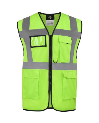 Gilet di sicurezza esecutivo "Hamburg" Neon green