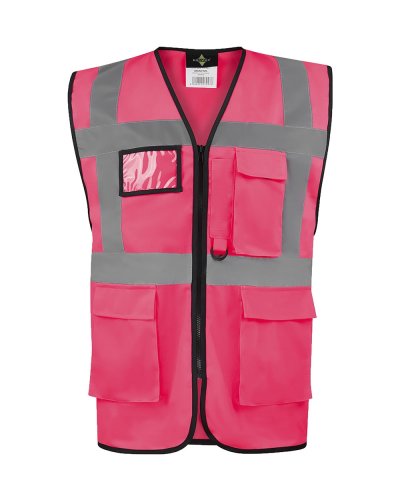 Gilet di sicurezza esecutivo "Hamburg" Neon Pink