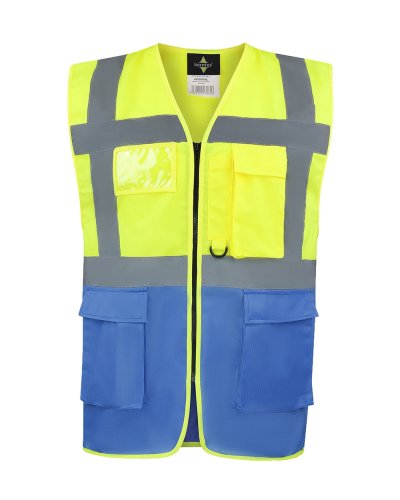 Gilet di sicurezza esecutivo "Hamburg" Yellow/Blue