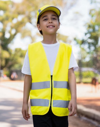 Gilet di sicurezza Kids con cerniera "Aalborg" Orange