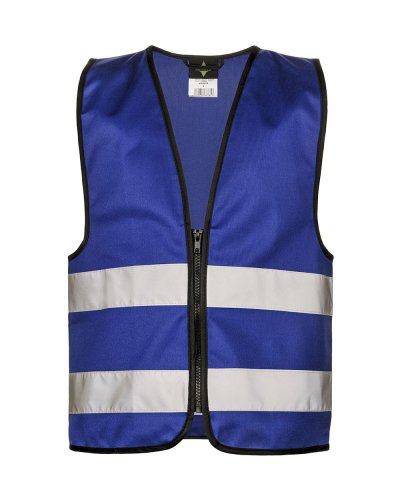 Gilet di sicurezza Kids con cerniera "Aalborg" Royal Blue