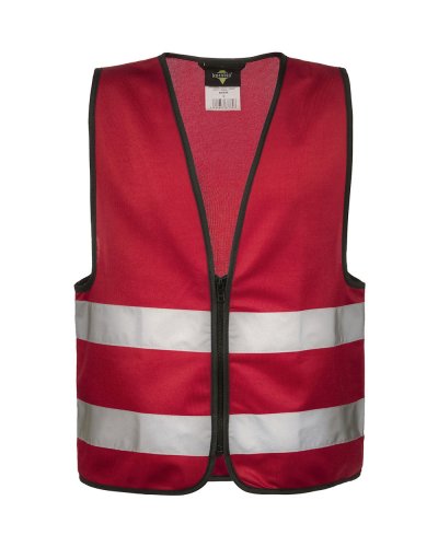 Gilet di sicurezza Kids con cerniera "Aalborg" Red