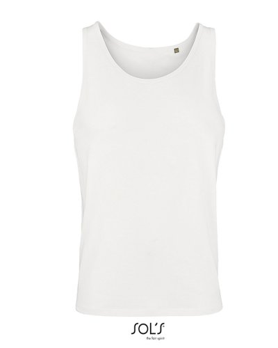 Canotta unisex per fitness e sport Bianco