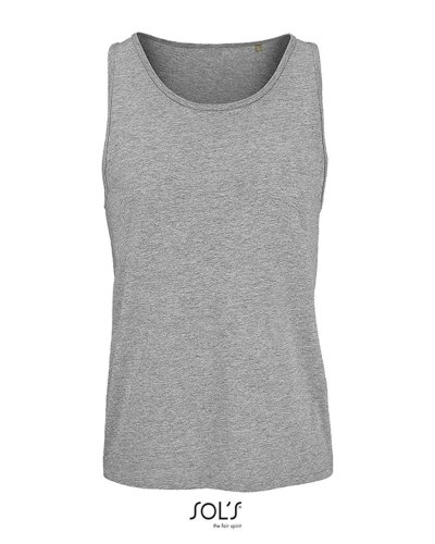 Canotta unisex per fitness e sport Grigio Medio Melange