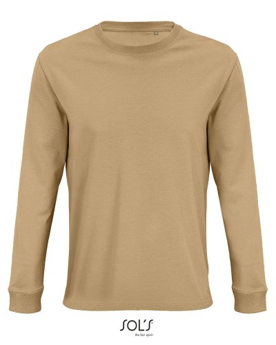T-shirt Classic maniche lunghe Beige Scuro