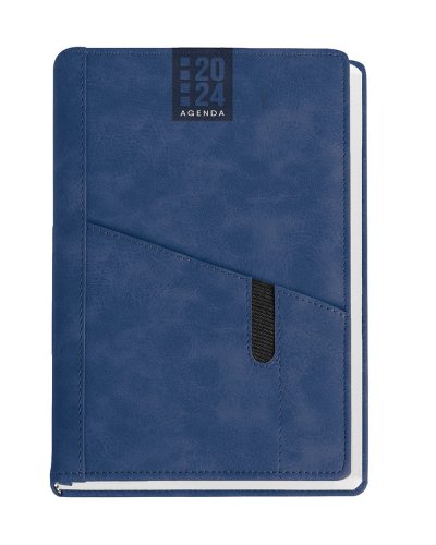 Agenda giornaliera portafoglio 2026 Blu