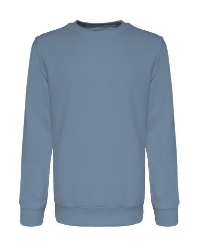 Felpa girocollo in french terry Wonder Mineral Blue