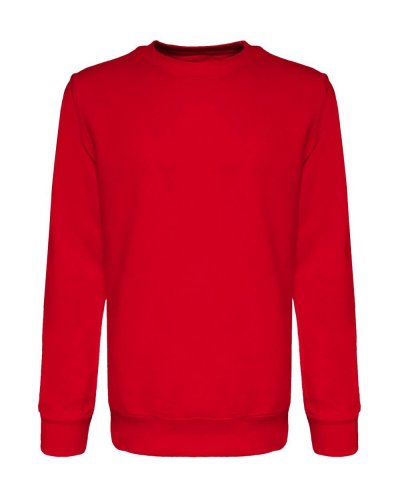 Felpa girocollo in french terry Wonder Red
