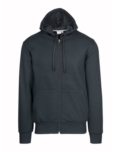 Felpa bambino con cappuccio zip lunga Nero