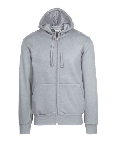 Felpa bambino con cappuccio zip lunga Cenere