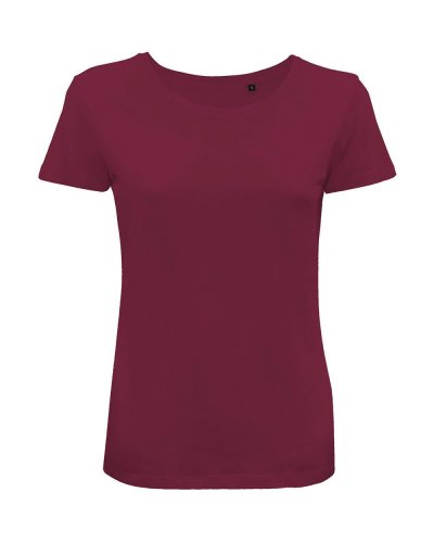 T-shirt donna manica corta Moon Women Burgundy