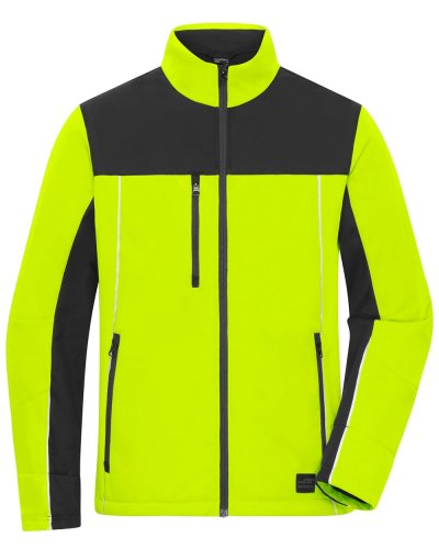 Signal-Workwear Softshell-Jacket Neon-yellow/black