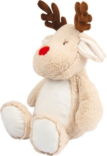 Peluche Renna 46cm con T-shirt inclusa in poliestere morbido