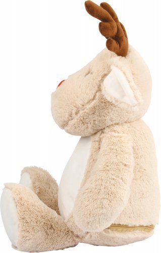 Peluche Renna 46cm con T-shirt inclusa in poliestere morbido