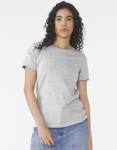 T-shirt donna Heather CVC, leggera, morbida, girocollo -