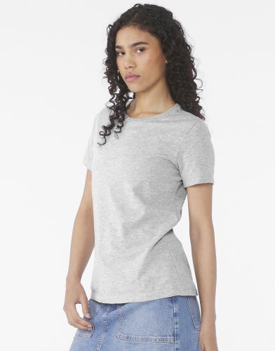 T-shirt donna Heather CVC, leggera, morbida, girocollo -