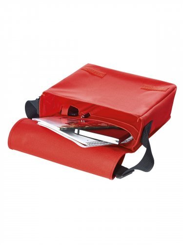 KURIER Borsa a Tracolla Nera 14L, Poliestere, Tracolla Regolabile