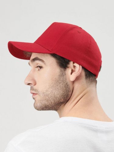 Berretto Beat 5 pannelli, 100% cotone con chiusura velcro