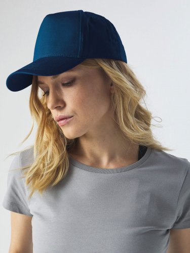 Berretto Beat 5 pannelli, 100% cotone con chiusura velcro