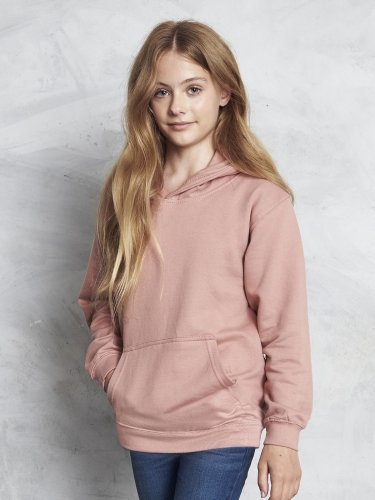 Felpa Kids: cotone, doppio strato, senza cordoncino