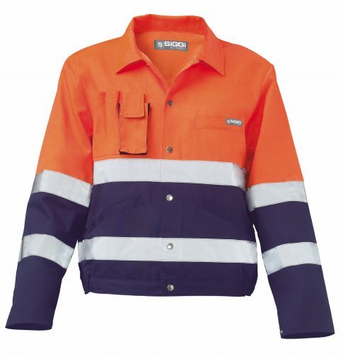 Giubbino alta visibilità bicolore Arancione|  Classe 2