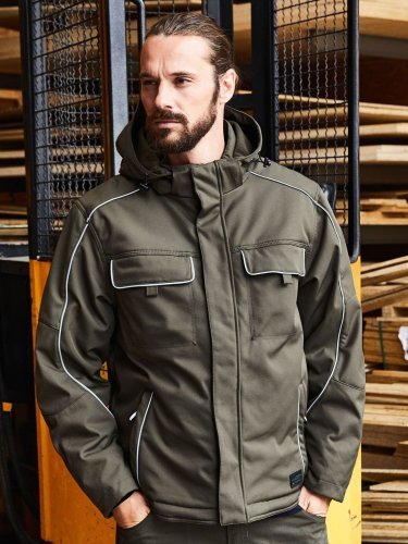 SOLID Giacca Softshell Padded, Antivento, Nero, Uomo, Cappuccio