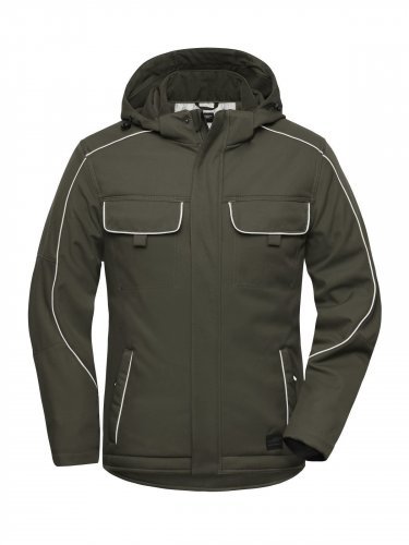 SOLID Giacca Softshell Padded, Antivento, Nero, Uomo, Cappuccio