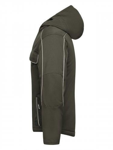 SOLID Giacca Softshell Padded, Antivento, Nero, Uomo, Cappuccio