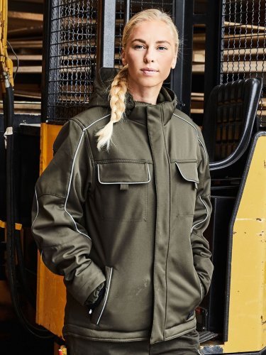 SOLID Giacca Softshell Padded, Antivento, Nero, Uomo, Cappuccio