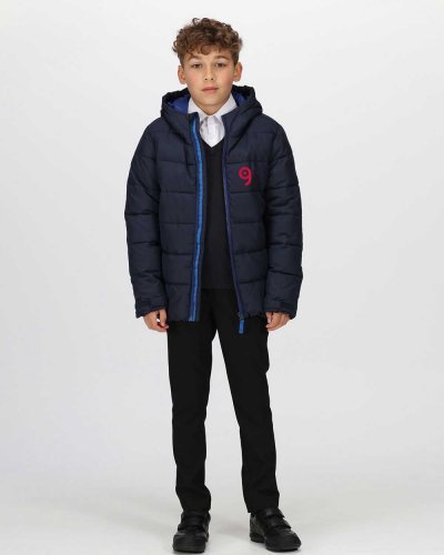 Giacca Junior Scholar Thermica Nero Idrorepellente Riciclata