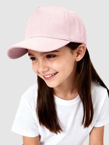 Beat Kids Berretto 5 pannelli fluo, cotone, velcro, fascia antisudore