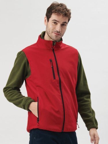 Chaleco softshell Traveller 2 capas, bolsillos con cremallera