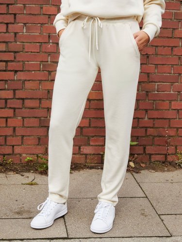 Damenhose in French Terry, Premium-Baumwolle